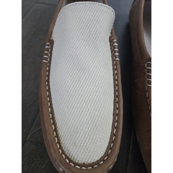 Polo Ralph Lauren Leather & Canvas Driving Loafers – Men’s Size 14 - Picture 5 of 12